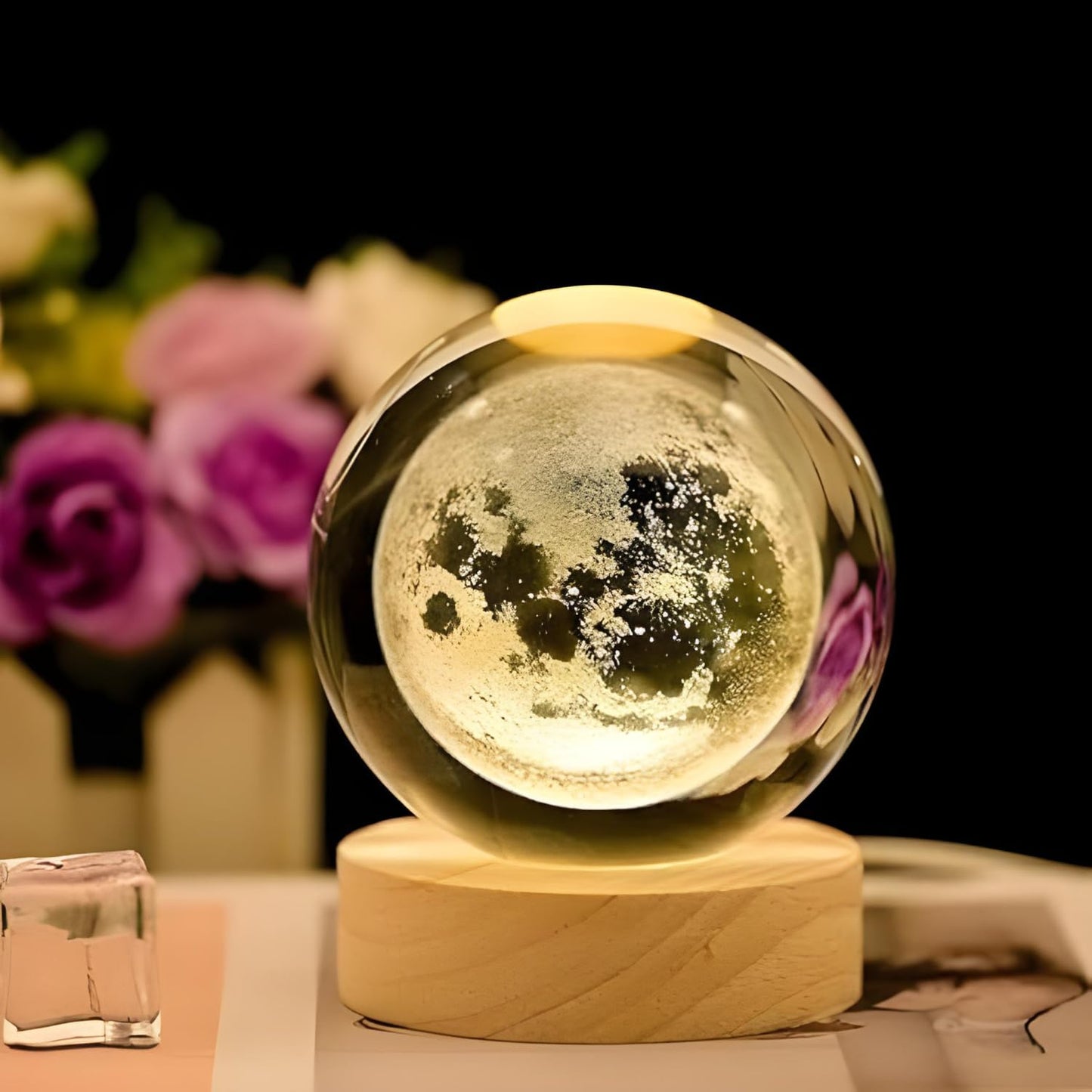 3D Crystal Ball Night Lamp