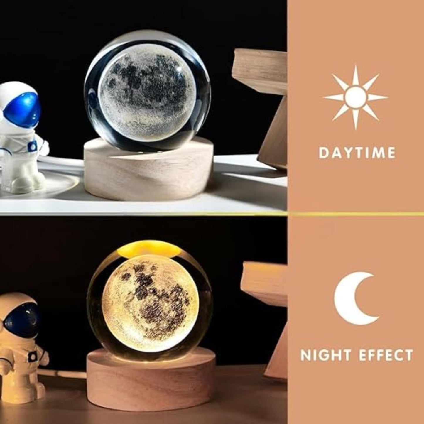 3D Crystal Ball Night Lamp
