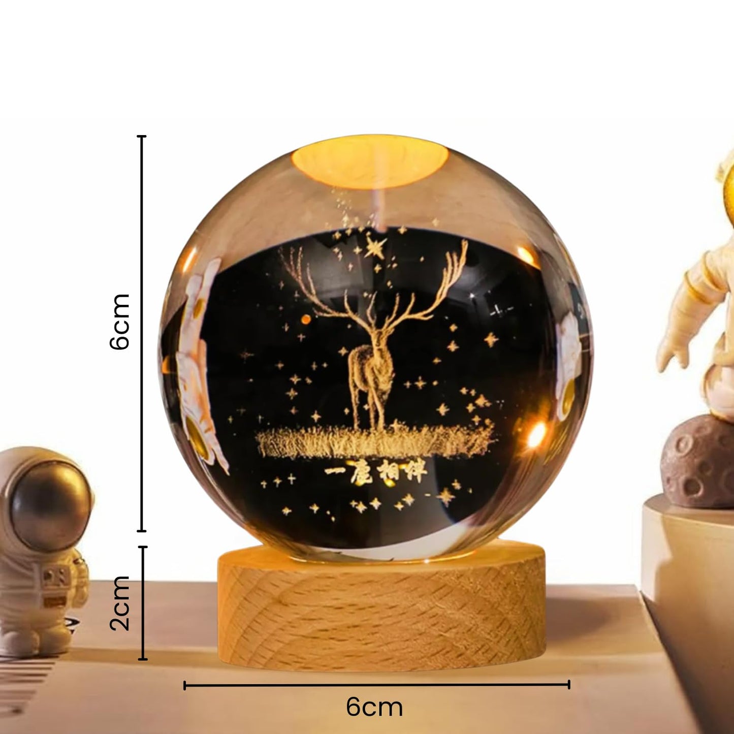 3D Crystal Ball Night Lamp