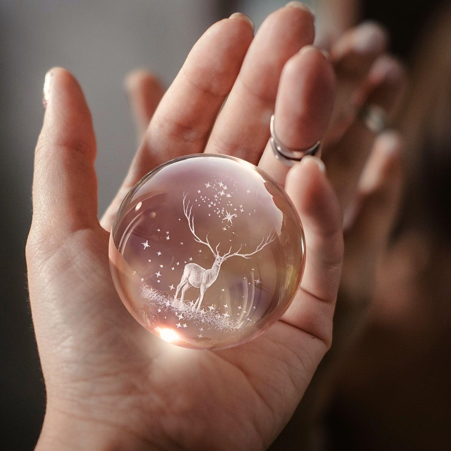 3D Crystal Ball Night Lamp