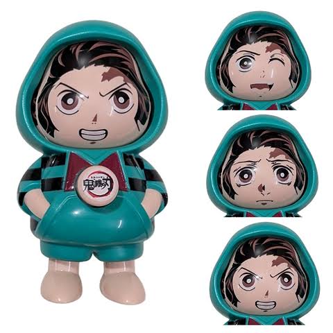 Tanjiro Face-Changing Keychain