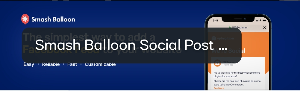  Smash Balloon Social Post Feed | 5 Best free facebook feed plugin for wordpress site