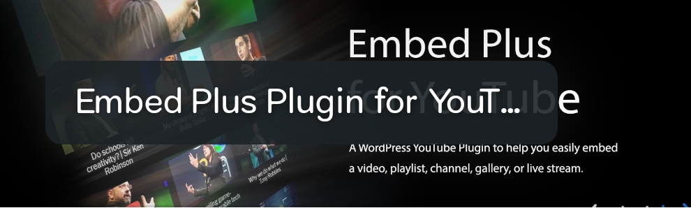 Embed Plus Plugin for YouTube, with YouTube Gallery, Channel, Playlist, Live Stream, Facade  | 5+ Best free Youtube Plugin for wordpress